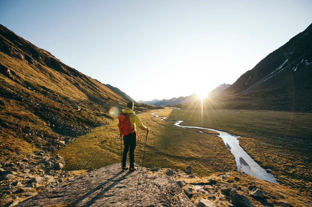 Wandern im Stubaital im Herbst